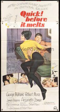 5s808 QUICK, BEFORE IT MELTS 3sh '65 art of sexy Anjanette Comer in bed with Robert Morse!