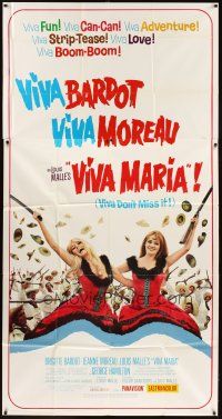 5s880 VIVA MARIA 3sh '66 Louis Malle, sexiest French babes Brigitte Bardot & Jeanne Moreau!