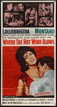 5s888 WHERE THE HOT WIND BLOWS 3sh '60 Jules Dassin's La Legge, art of sexy Gina Lollobrigida!