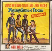 5s142 YOUNG GUNS OF TEXAS 6sh '63 teen cowboys James Mitchum, Alana Ladd & Jody McCrea!