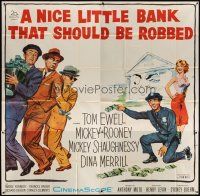 5s120 NICE LITTLE BANK THAT SHOULD BE ROBBED 6sh '58 Tom Ewell, Mickey Rooney & Shaughnessy!