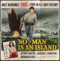 5s123 NO MAN IS AN ISLAND 6sh '62 U.S. Navy sailor Jeffrey Hunter fought in Guam by himself!