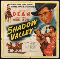 5s133 SHADOW VALLEY 6sh '47 tough singing cowboy Eddie Dean and his horse White Cloud!