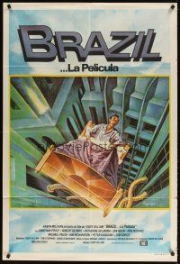 5s189 BRAZIL Argentinean '85 Terry Gilliam, cool sci-fi fantasy art by Lagarrigue!