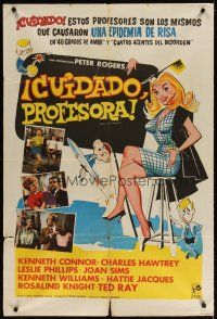 5s195 CARRY ON TEACHER Argentinean '62 Kenneth Connor, Charles Hawtrey, English, sexy comic art!