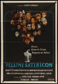 5s213 FELLINI SATYRICON Argentinean '70 Federico's Italian cult classic, cool cast montage!