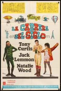 5s227 GREAT RACE Argentinean '65 Tony Curtis, Jack Lemmon, sexy Natalie Wood