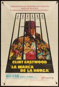 5s229 HANG 'EM HIGH Argentinean '68 Eastwood, they hung the wrong man and didn't finish the job!
