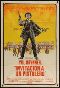 5s238 INVITATION TO A GUNFIGHTER Argentinean '64 killer Yul Brynner brings a town to its knees!