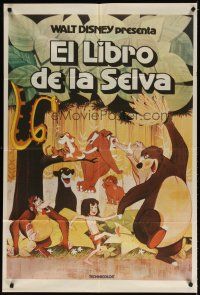 5s240 JUNGLE BOOK Argentinean R70s Walt Disney cartoon classic, great image of Mowgli & friends!