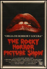 5s276 ROCKY HORROR PICTURE SHOW Argentinean '75 classic close up lips image, different set of jaws