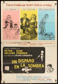 5s282 SHOT IN THE DARK Argentinean '64 Blake Edwards directed, Peter Sellers & sexy Elke Sommer!