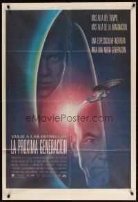 5s290 STAR TREK: GENERATIONS Argentinean '94 Patrick Stewart as Picard, William Shatner as Kirk!