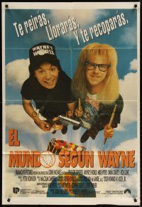 5s313 WAYNE'S WORLD Argentinean '92 Mike Myers & Dana Carvey from Saturday Night Live sketch!