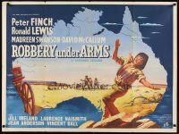 5s042 ROBBERY UNDER ARMS British quad '58 hold up goes wrong in the Australian Outback, classic!