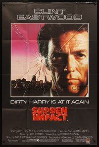 5s023 SUDDEN IMPACT English 40x60 '83 Clint Eastwood is at it again as Dirty Harry, great image!
