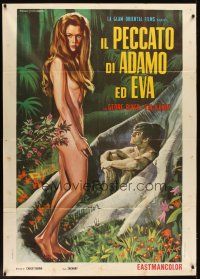 5s522 SIN OF ADAM & EVE Italian 1p '71 Mexican Bible sex, different art by Mario Piovano!