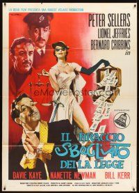 5s558 WRONG ARM OF THE LAW Italian 1p '64 Peter Sellers, sexy different art by Enrico Deseta!
