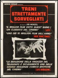 5s336 CLOSELY WATCHED TRAINS Italian 2p R70s Ostre Sledovane Vlaky, classic coming-of-age comedy!