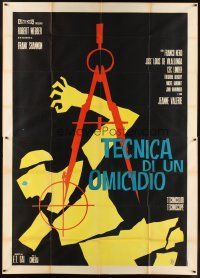 5s347 HIRED KILLER Italian 2p '67 Franco Prosperi's Tecnica di un Omicidio, cool assassin artwork!