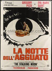 5s370 STALKING MOON Italian 2p '68 Gregory Peck, cool different eyeball artwork!