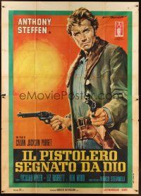 5s373 TWO PISTOLS & A COWARD Italian 2p '68 spaghetti western art by Ezio Tarantelli!