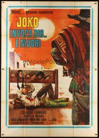 5s376 VENGEANCE Italian 2p '68 Joko Invoca Dio... E Muori, spaghetti western art by Mario Piovano!