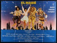 5s015 WIZ Spanish/U.S. subway poster '78 Diana Ross, Michael Jackson,Pryor,Wizard of Oz,Victor Gadino art!
