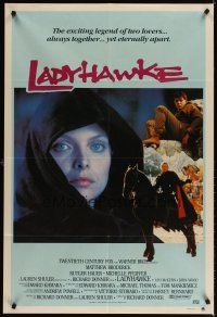 5t541 LADYHAWKE Aust 1sh '85 cool art of Michelle Pfeiffer & young Matthew Broderick!