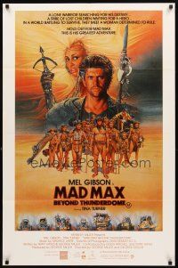 5t545 MAD MAX BEYOND THUNDERDOME Aust 1sh '85 art of Mel Gibson & Tina Turner by Richard Amsel!
