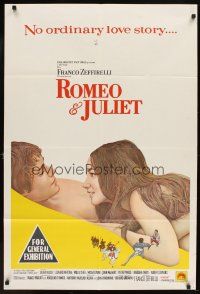 5t547 ROMEO & JULIET Aust 1sh '68 Franco Zeffirelli's version of William Shakespeare's play!