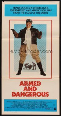 5t580 ARMED & DANGEROUS Aust daybill '86 security guard John Candy keeping you safe!