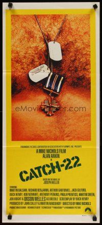 5t630 CATCH 22 Aust daybill '70 directed by Mike Nichols, based on the novel by Joseph Heller!