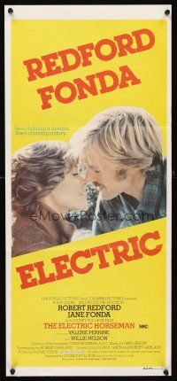 5t672 ELECTRIC HORSEMAN Aust daybill '79 Sydney Pollack, Robert Redford & Jane Fonda!