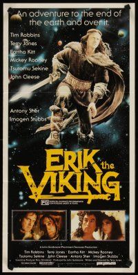 5t675 ERIK THE VIKING Aust daybill '89 Tim Robbins in title role, John Cleese, Eartha Kitt!
