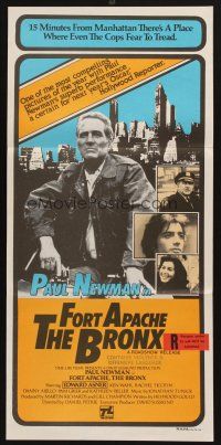 5t701 FORT APACHE THE BRONX Aust daybill '81 Paul Newman, Edward Asner & Ken Wahl as NYC cops!