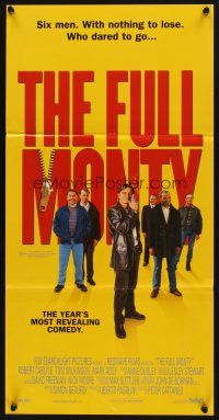 5t714 FULL MONTY Aust daybill '97 Peter Cattaneo, Robert Carlyle, Tom Wilkinson, male strippers!