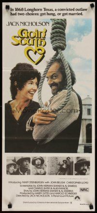 5t725 GOIN' SOUTH Aust daybill '78 different image wth Jack Nicholson & Mary Steenburgen!