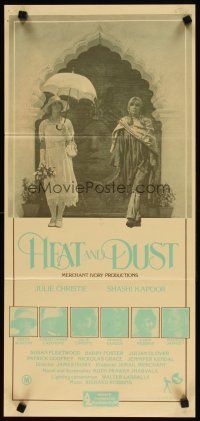 5t752 HEAT & DUST Aust daybill '83 Christie, James Ivory, Ismail Merchant, Ruth Prawer Jhabvala!