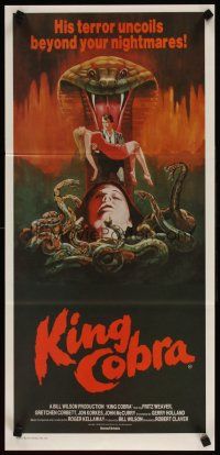 5t801 KING COBRA Aust daybill '81 Jaws of Satan, his terror uncoils beyond your nightmares!