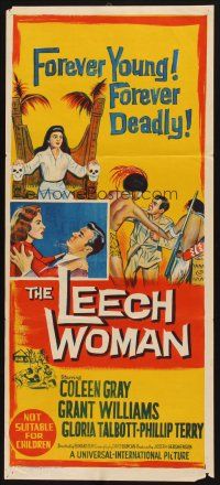 5t810 LEECH WOMAN Aust daybill '60 female vampire drained love & life from every man she trapped!