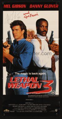 5t812 LETHAL WEAPON 3 Aust daybill '92 great image of cops Mel Gibson, Glover, & Joe Pesci!