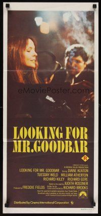 5t823 LOOKING FOR MR. GOODBAR Aust daybill '77 image of Diane Keaton, directed by Richard Brooks!