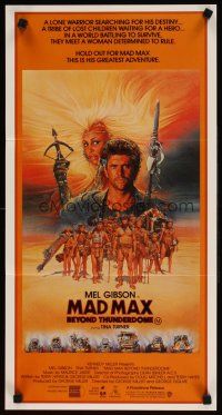 5t826 MAD MAX BEYOND THUNDERDOME Aust daybill '85 art of Mel Gibson & Tina Turner by Richard Amsel