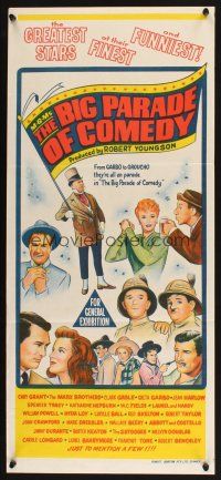 5t842 MGM'S BIG PARADE OF COMEDY Aust daybill '64 W.C. Fields, Marx Bros., Abbott & Costello!