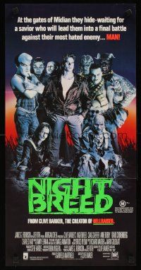 5t862 NIGHTBREED Aust daybill '90 Clive Barker, David Cronenberg, Craig Sheffer