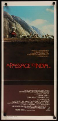 5t876 PASSAGE TO INDIA Aust daybill '84 David Lean, Alec Guinness, cool desert caravan image!