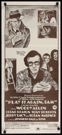 5t884 PLAY IT AGAIN, SAM Aust daybill R70s Woody Allen, Diane Keaton, Lacy as Humphrey Bogart!