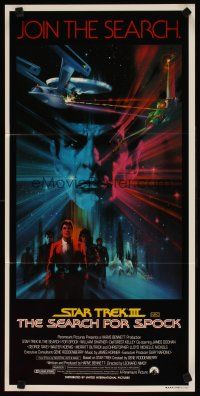 5t941 STAR TREK III Aust daybill '84 The Search for Spock, art of Leonard Nimoy by Bob Peak!