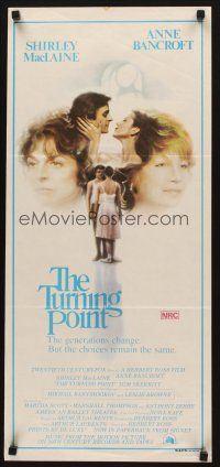 5t978 TURNING POINT Aust daybill '77 artwork of Shirley MacLaine & Anne Bancroft by John Alvin!